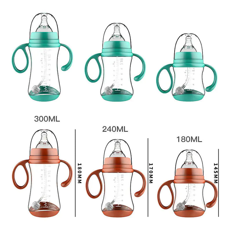 Anti-Choke Wide-Caliber Baby Bottle with Grip